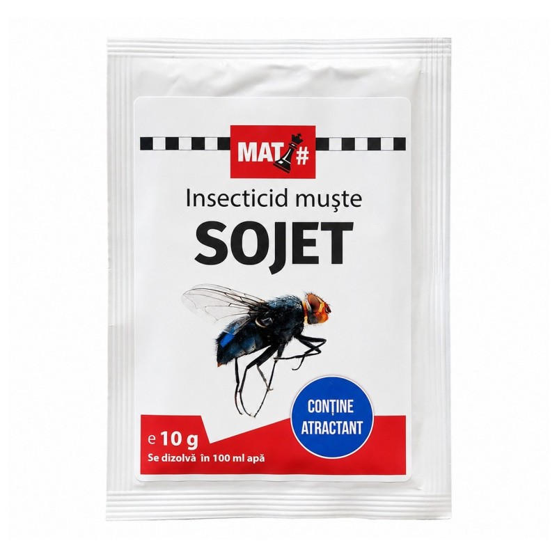 Insecticid SOJET® 10 g pentru Muste | Momeala profesionala cu atractant