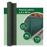 Plasa Umbrire Gard HORTI A-Z, Rola 1,5 x 50 m, Verde Inchis, 110 g/m², Grad ridicat de umbrire 90%, Tratata UV