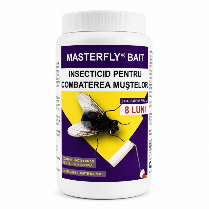 Insecticid muste MASTERFLY® BAIT 500 g, Eficacitate pana la 8 Luni!