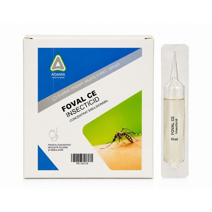 Insecticid FOVAL® CE 10 ml - Combate Muste, Tantari, Capuse, Purici, Furnici | Verdon