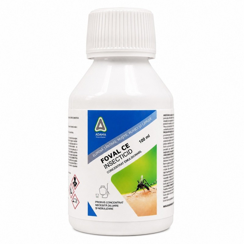 Insecticid FOVAL® CE 100 ml - Combate Muste, Tantari, Capuse, Purici, Furnici | Verdon