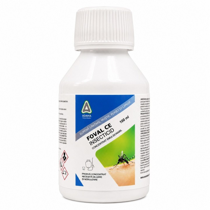 Insecticid FOVAL® CE 100 ml - Combate Muste, Tantari, Capuse, Purici, Furnici | Verdon
