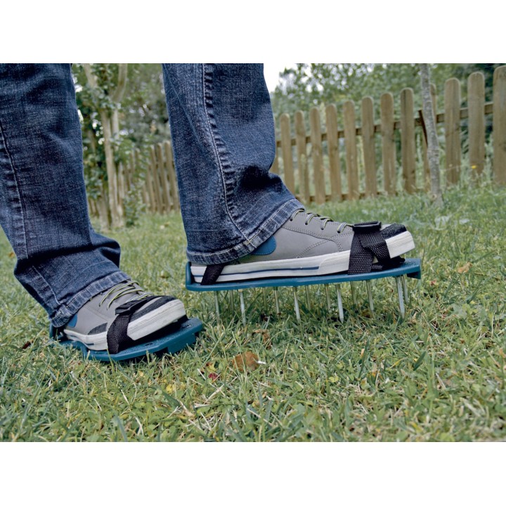 Set 2 Talpici aeratoare gazon Nortene® | 13 Tepi x 30 mm metalici pentru aerisirea gazonului