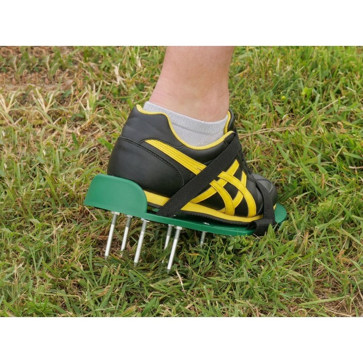 Set 2 Talpici aeratoare gazon Nortene® | 13 Tepi x 30 mm metalici pentru aerisirea gazonului