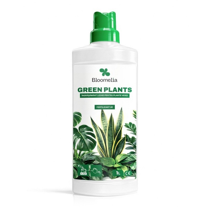 BLOOMELIA GREEN PLANTS - 1 L, Ingrasamant mineral lichid plante verzi, NPK cu magneziu si microelemente