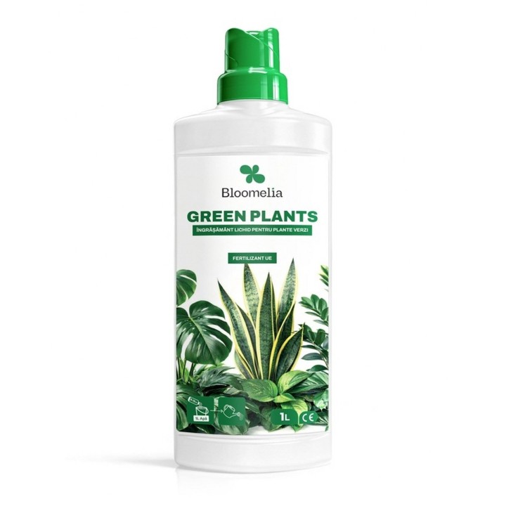 BLOOMELIA GREEN PLANTS - 1 L, Ingrasamant mineral lichid plante verzi, NPK cu magneziu si microelemente