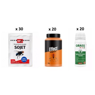 Pachet SMART-MIX 430 - SOJET® 10 g (x 30 buc) + NEOPERMIN EFFECT 100 g (x 20 seturi) + GRASSMAX 100 ml (x 20 buc)