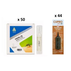 Pachet SMART-MIX 431 - Insecticid FOVAL CE, Kollant - 10 ml (x 50 buc) + Ingrasamant foliar cu cupru CUPROMAX - 20 ml (x 44 buc)
