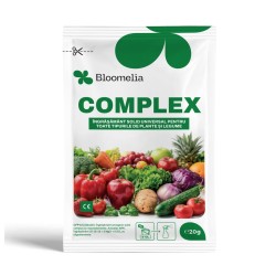 BLOOMELIA COMPLEX - 20 gr, Ingrasamant hidrosolubil echilibrat, Legume, Fructe, NPK 18-18-18 cu magneziu și oligoelemente