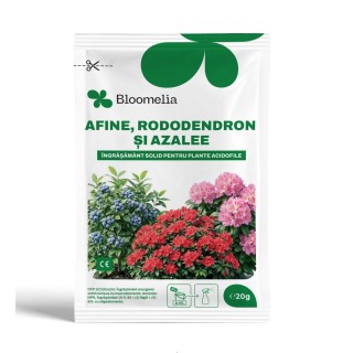 BLOOMELIA Afine, Rododendroni si Azalee 20 g - Ingrasamant hidrosolubil complex NPK 15-5-30 cu magneziu si oligoelemente pentru