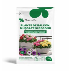 BLOOMELIA PLANTE DE BALCON, MUSCATE, BEGONII - 20 gr, Ingrasamant hidrosolubil complex