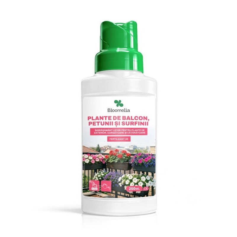 BLOOMELIA PLANTE BALCON, PETUNI, SURFINII - 250 ml, Ingrasamant lichid mineral pentru inflorire abundenta