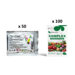 Pachet SMART-MIX 436 - FLORASTART® - 5 g (x 50 buc) + BLOOMELIA® COMPLEX - 20 g (x 100 buc)