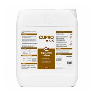 Ingrasamant foliar cu cupru sistemic CUPROMAX - 20 Litri, Cereale, Legume, Fructe