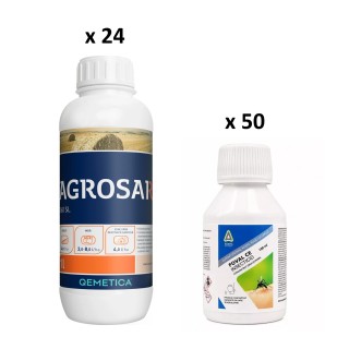 Pachet SMART-MIX 440 - FOVAL® CE 100 ml (x 50 buc) + AGROSAR 360 SL® - 1 Litru (x 24 buc)
