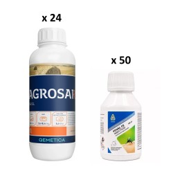 Pachet SMART-MIX 440 - FOVAL® CE 100 ml (x 50 buc) + AGROSAR 360 SL® - 1 Litru (x 24 buc)