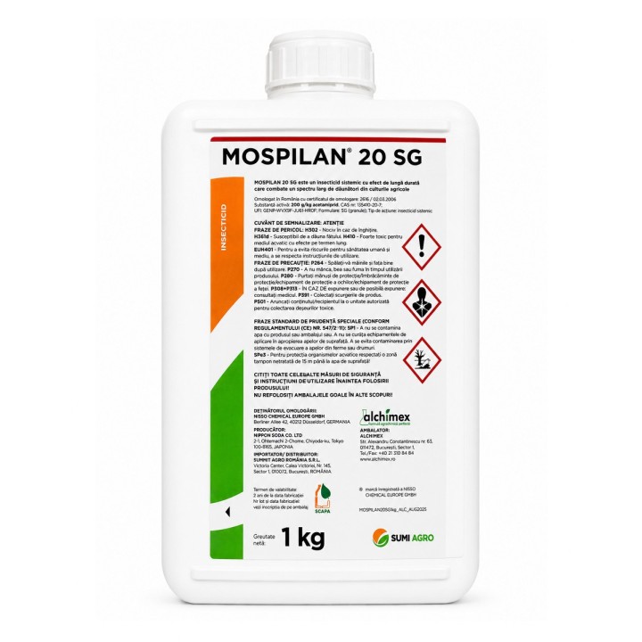Insecticid sistemic Mospilan 20 SG, SUMI AGRO, 1 kg