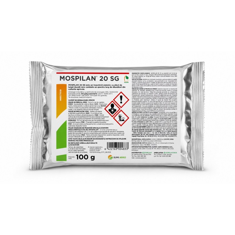 Insecticid sistemic Mospilan 20 SG - 100 gr.