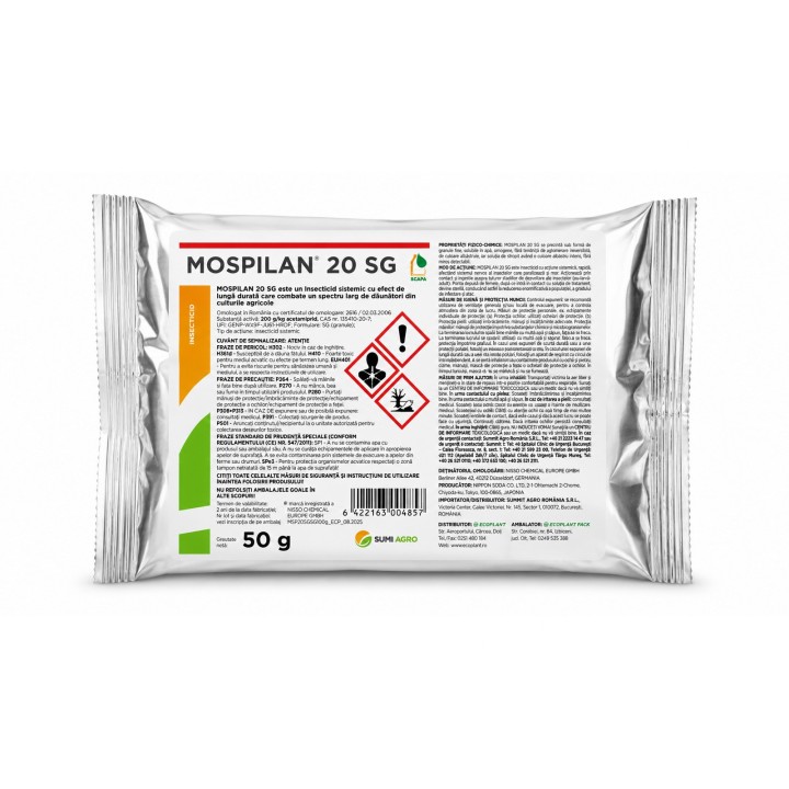 Insecticid sistemic Mospilan 20 SG - 50 gr.