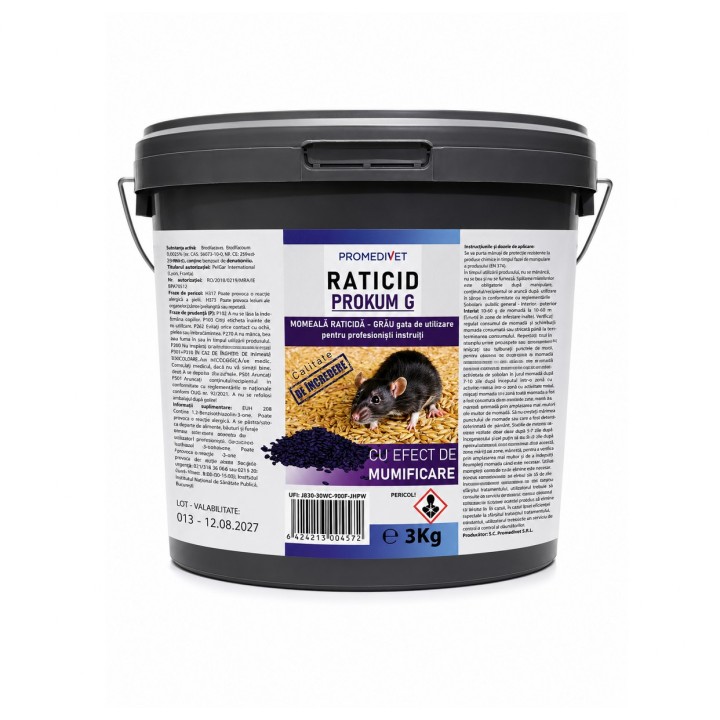 Raticid PROKUM G - galeata 3 kg