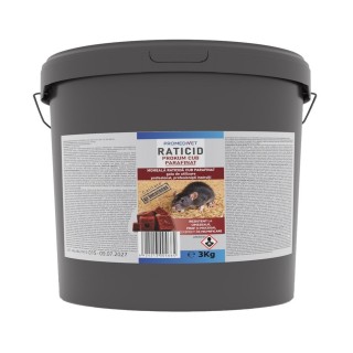 Raticid PROKUM CUB PARAFINAT, galeata 3 kg