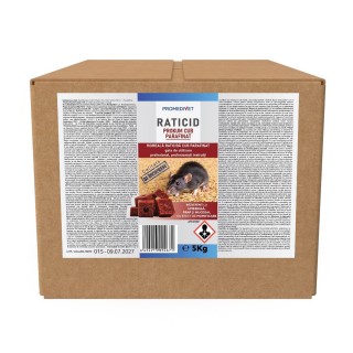 Raticid PROKUM CUB PARAFINAT - cutie 5 kg