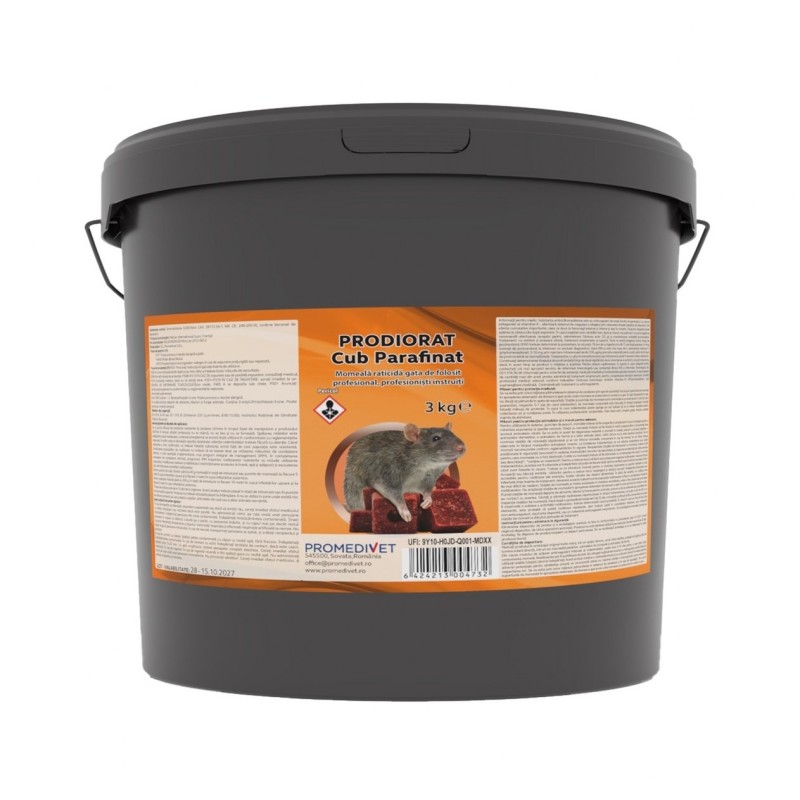 Raticid PRODIORAT CUB PARAFINAT - galeata 3 kg