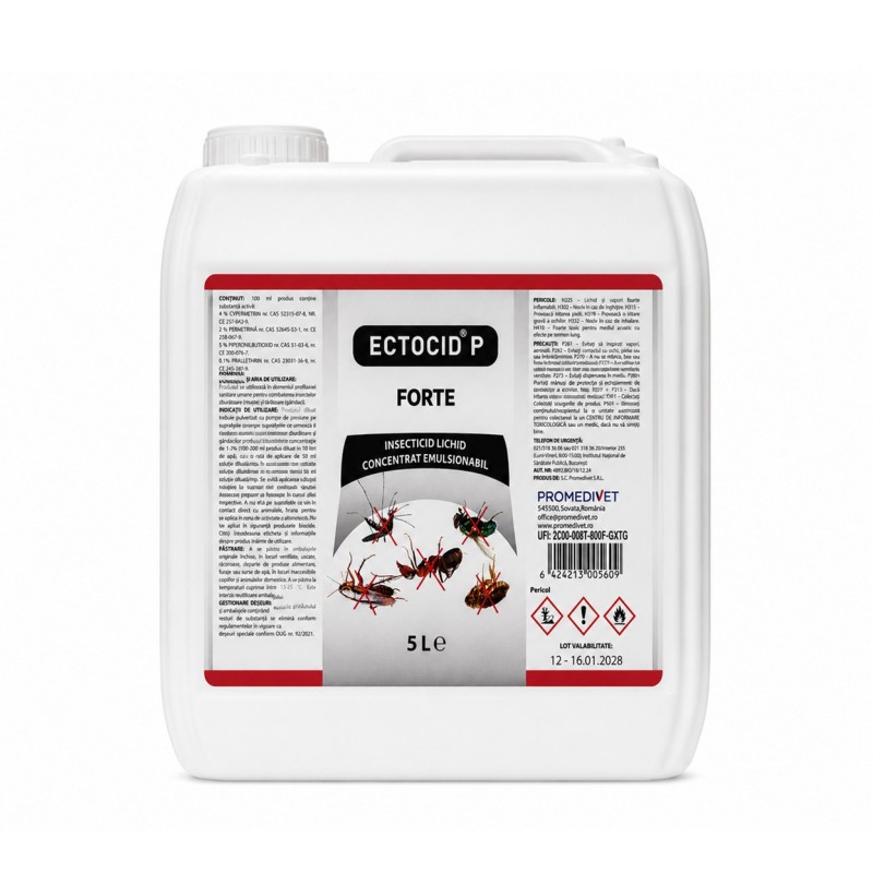 Insecticid ECTOCID® P Forte Promedivet 5L | Gândaci și Muște
