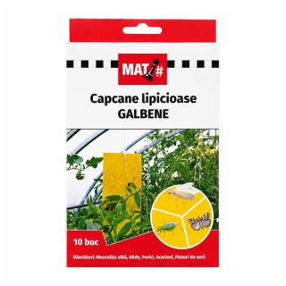 Capcane lipicioase galbene MAT# - set 10 placi