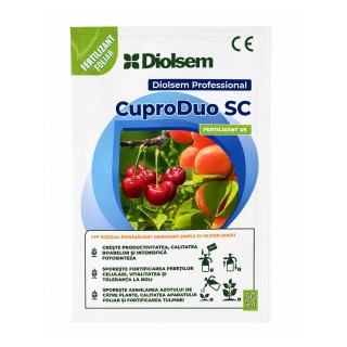 Ingrasamant foliar CuproDuo SC Diolsem 50 ml cu cupru
