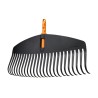 Greblă pentru frunze FISKARS One Click, 25 dinți din plastic, lățime de lucru 50 cm, fără coadă