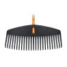 Greblă pentru frunze FISKARS One Click, 25 dinți din plastic, lățime de lucru 50 cm, fără coadă