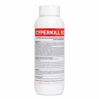 Insecticid biocid Cyperkill EC, concentrat emulsionabil, pentru țânțari, muște și gândaci, efect rezidual, 1 litru