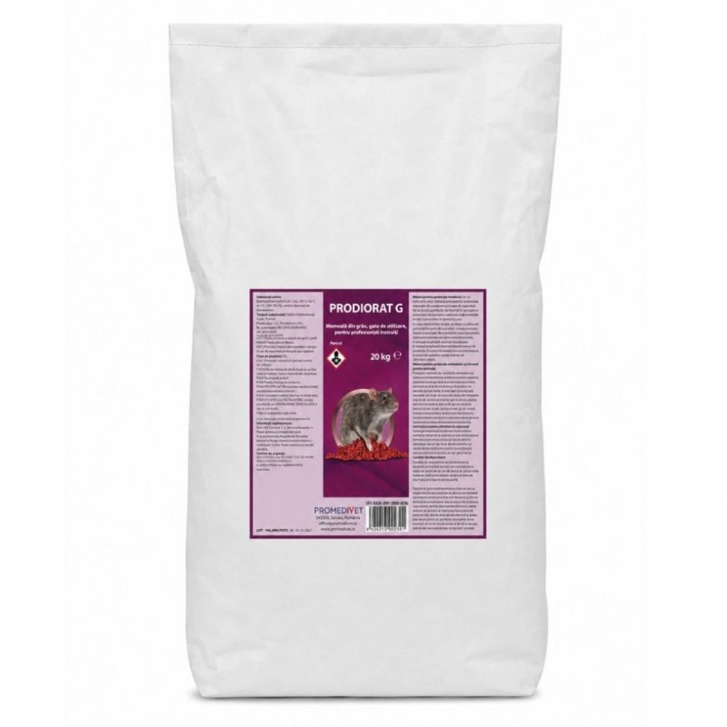 Raticid PRODIORAT G 20 kg cu Brodifacoum | Promedivet