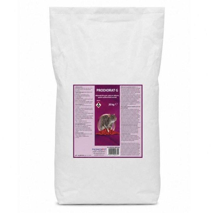 Raticid PRODIORAT G 20 kg cu Brodifacoum | Promedivet