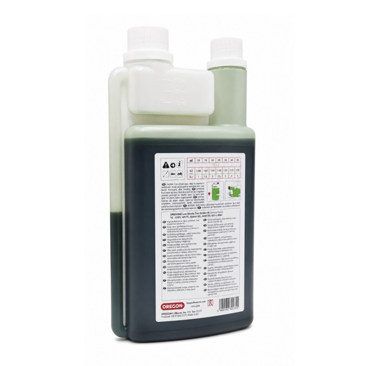 Ulei amestec 2T OREGON 1 Litru | Verde | Cu Dozator integrat