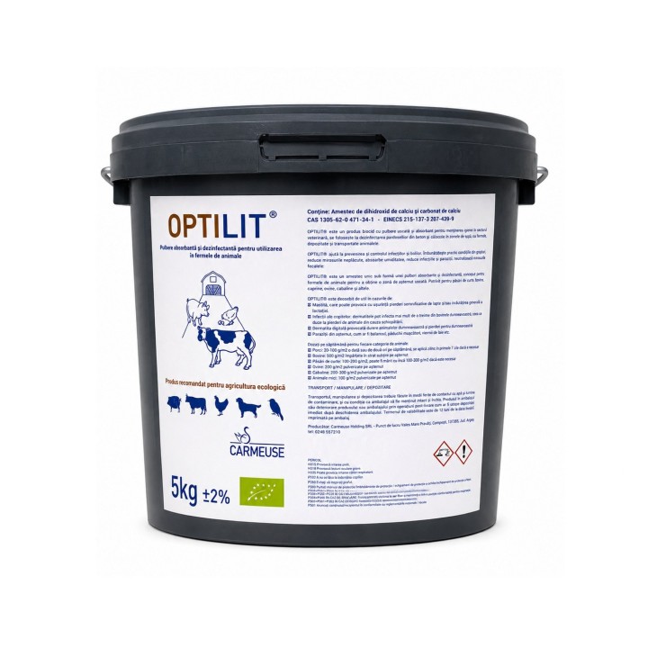 OPTILIT 5 kg – Pulbere absorbantă și dezinfectantă | Carmeuse