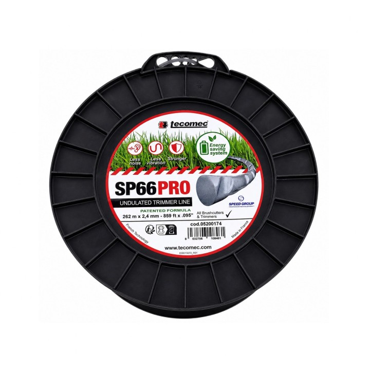 Fir motocoasă TECOMEC® SP66PRO 2.4 mm x 262 m | Profesional