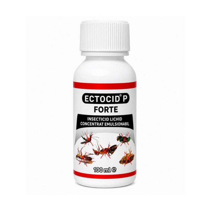 Insecticid ECTOCID® P Forte, Promedivet, concentrat pentru gândaci și muște, 100 ml