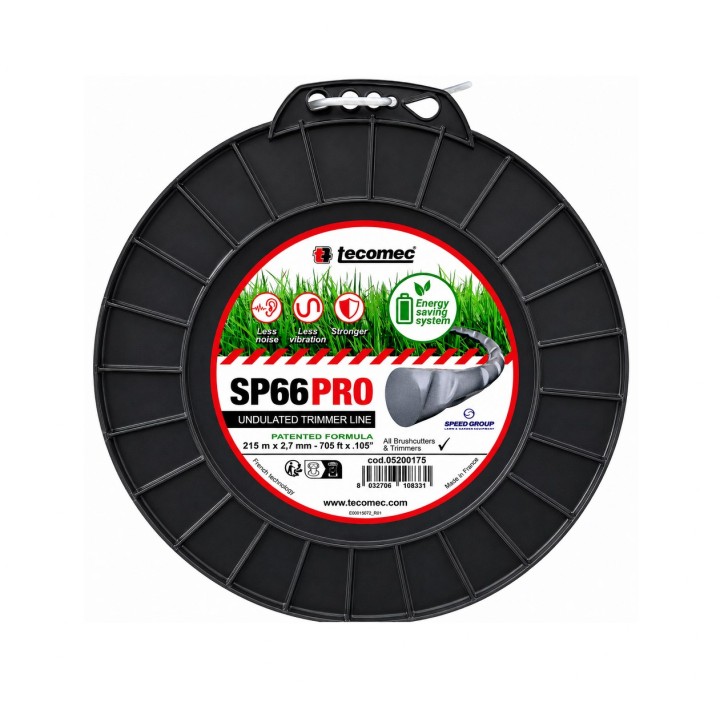 Fir motocoasă TECOMEC® SP66PRO 2.7 mm x 215 m | Profesional