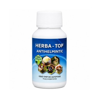 Furaj complementar HERBA-TOP Antihelmintic Promedivet, pentru susținerea eliminării paraziților intestinali, 100 ml