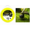 Fir motocoasă TECOMEC® Square Line 2.7 mm x 60 m, Profil pătrat, Ideal pentru iarbă deasă și buruieni