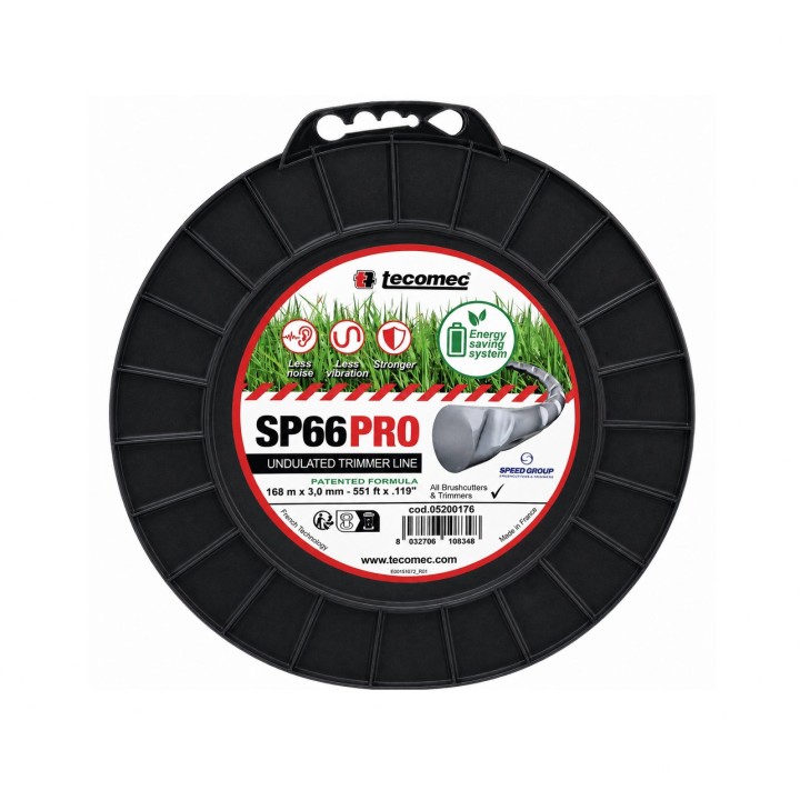 Fir motocoasă TECOMEC® SP66PRO 3.0 mm x 168 m | Fir Premium Profesional