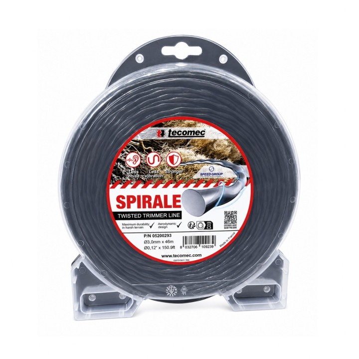 Fir motocoasă TECOMEC® Spirale 3,0 mm x 46 m | Vegetație densă