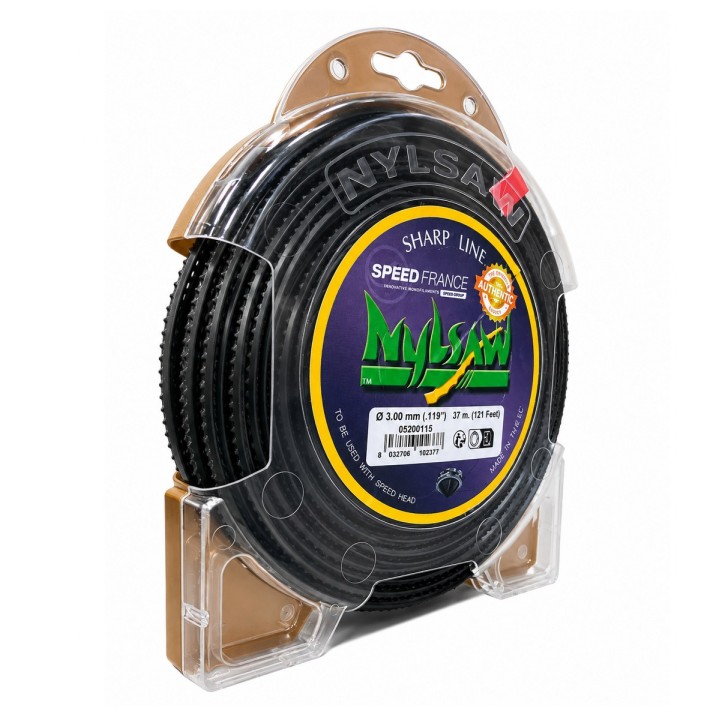 Fir motocoasă TECOMEC® NYLSAW 3.0 mm x 37 m | Profil Dințat