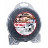 Fir motocoasă TECOMEC® Spirale 3.0 mm x 15 m, Profil Spiralat aerodinamic, Ideal pentru Vegetație densă