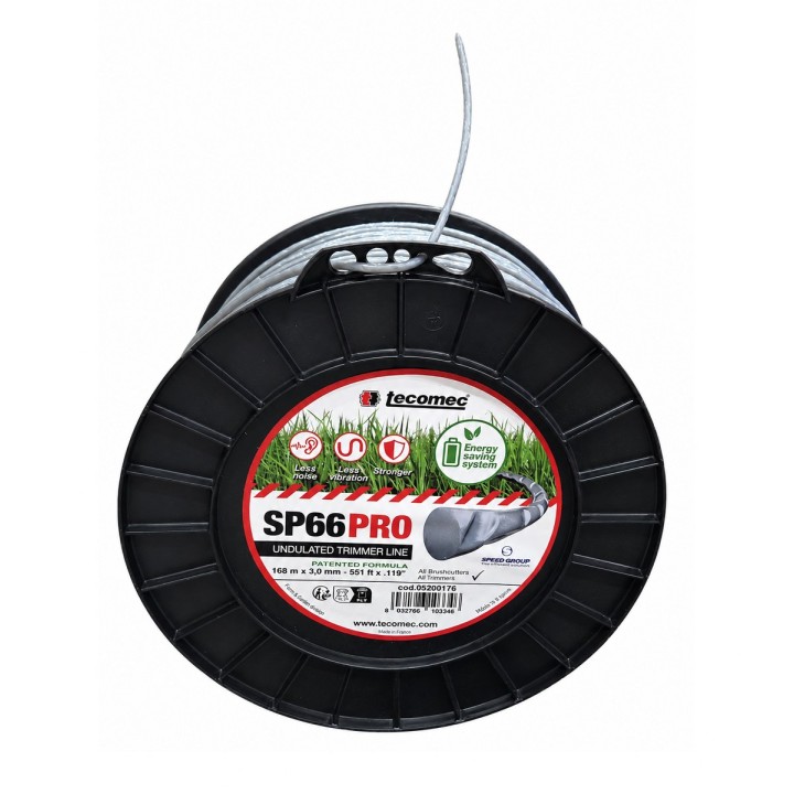 Fir motocoasă TECOMEC® SP66PRO 3.0 mm x 168 m | Fir Premium Profesional