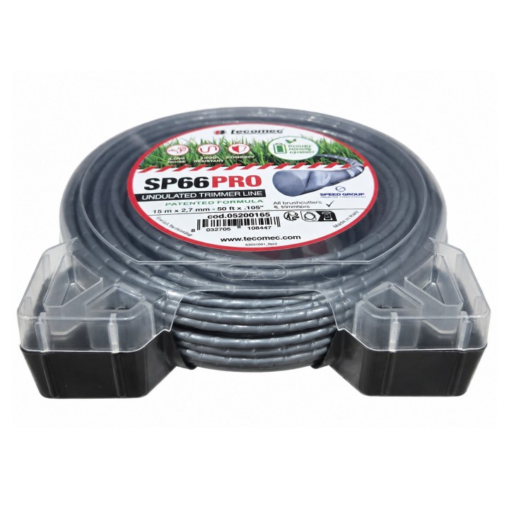 Fir motocoasă TECOMEC® SP66PRO 2.7 mm x 15 m | Consum redus de energie