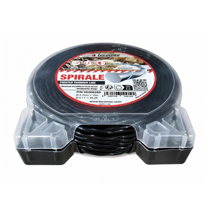 Fir motocoasă TECOMEC® Spirale 2.7 mm x 15 m | Vibrații reduse