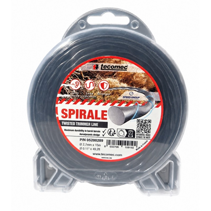 Fir motocoasă TECOMEC® Spirale 2.7 mm x 15 m | Vibrații reduse